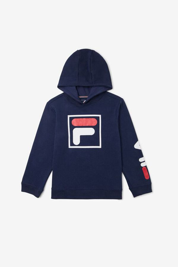 Fila Boy's Hoodies - Navy,NZ 861-97035